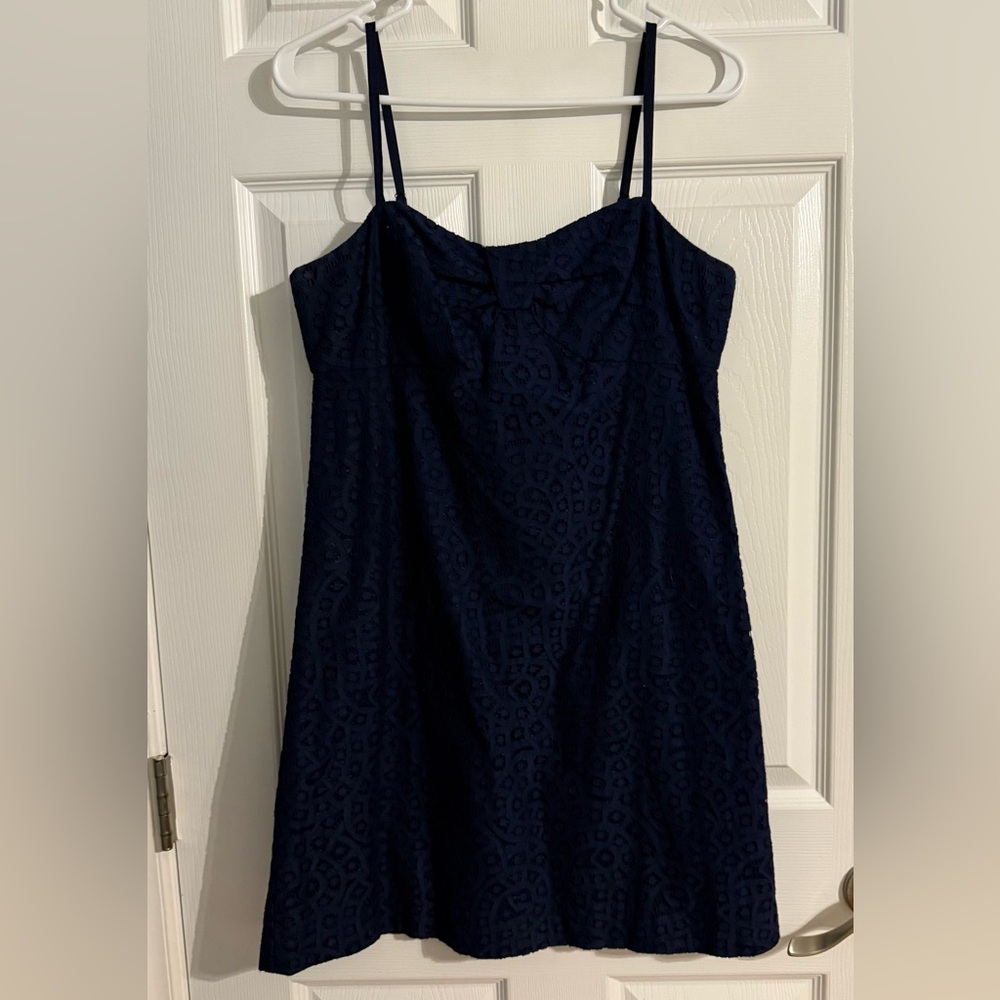 Lilly Pulitzer Tenley Navy Eyelet Sundress – Size 4